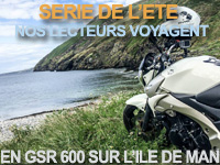 Nos lecteurs voyagent : une GSR 600 sur l'Ile de Man