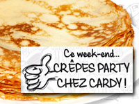 Crêpes Party ce week-end chez Cardy Center !