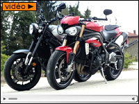 En direct du duel Yamaha XSR900 Vs Triumph Speed Triple S