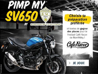 Jeu concours Pimp my SV650 avec le préparateur Kikishop Custom