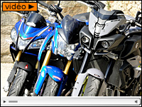 En direct du comparo MT-10 Vs Tuono V4RR Vs GSX-S1000 : premières impressions et vidéos