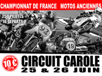 Championnat de France motos anciennes ce week-end à Carole
