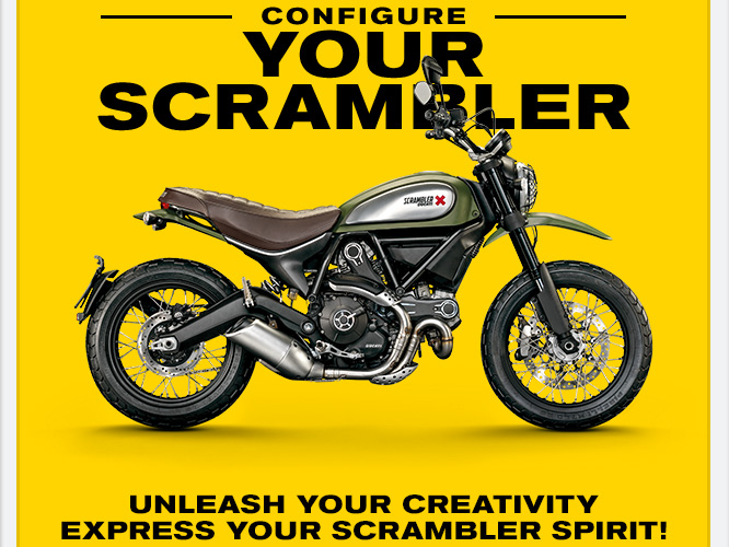 Le Ducati Scrambler a droit à son configurateur virtuel