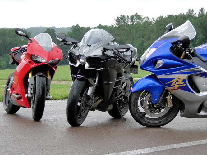 Comparo 600 ch : Ninja H2 Vs Panigale 1299 S Vs Hayabusa