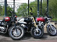 Comparatif néo-rétro : R nineT Vs CB1100 EX Vs Bonneville T100