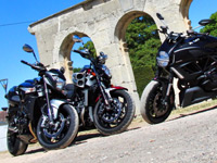 Essai comparatif Diavel, B-King et Vmax : des watts et de la frime !