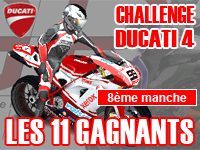 Bravo aux gagnants du Challenge Ducati 4 !