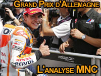 Déclarations et analyse du Moto GP en Allemagne