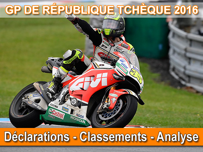 Déclarations et analyse du GP de République tchèque MotoGP 2016