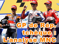 Déclarations, classements et analyses du Grand Prix de République tchèque