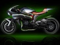 Concept Kawasaki SC 01 : une moto routière sur base de H2