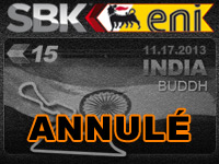 La dernière manche du WSBK 2013 en Inde est annulée