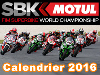 Calendrier et comptes rendus du World Superbike 2016