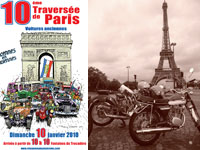 30 motos anciennes traverseront Paris le 10 janvier