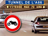 La FFMC devrait obtenir l'ouverture du tunnel de l'A86 aux deux-roues