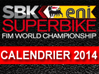 Calendrier officiel du World Superbike 2014