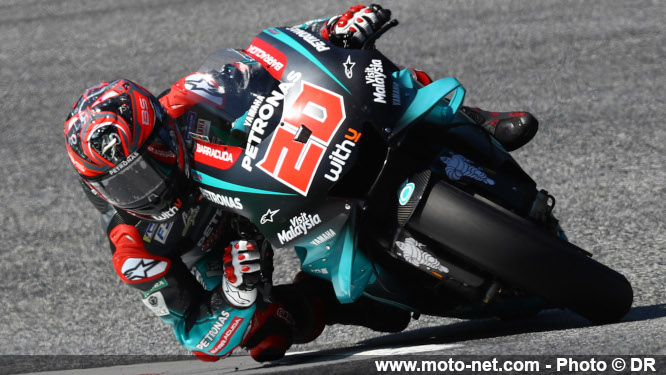 Quartararo devance Marquez aux premiers essais libres de Silverstone