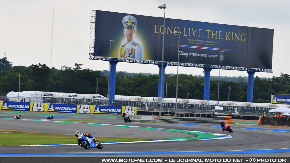 La pluie bouscule le programme avant les FP3 du GP de Thaïlande