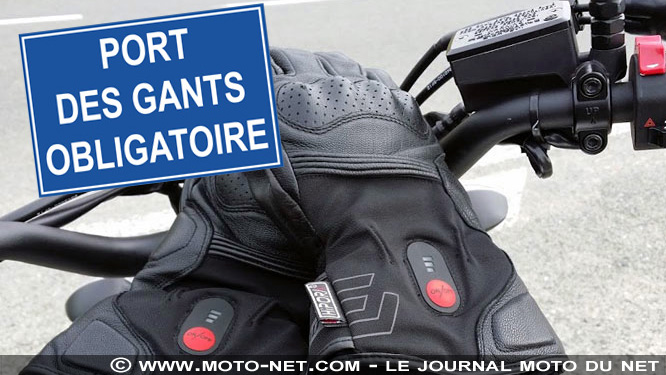 Gants obligatoires à moto et en scooter : c'est officiel !