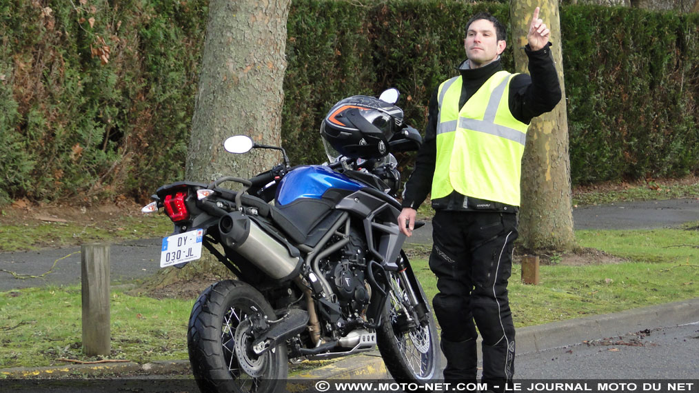 port gilet jaune moto