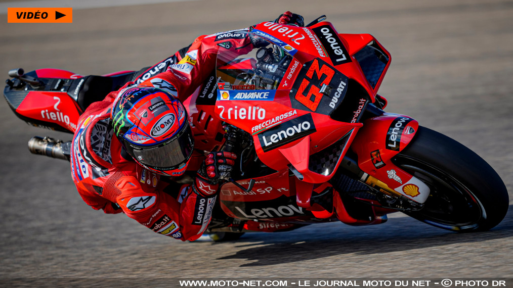 GP d’Aragon : première victoire de Bagnaia face au costaud Marquez