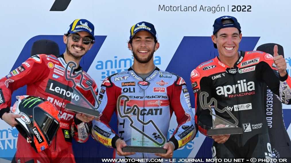 Réactions des pilotes MotoGP au percutant Grand Prix d'Aragon 2022