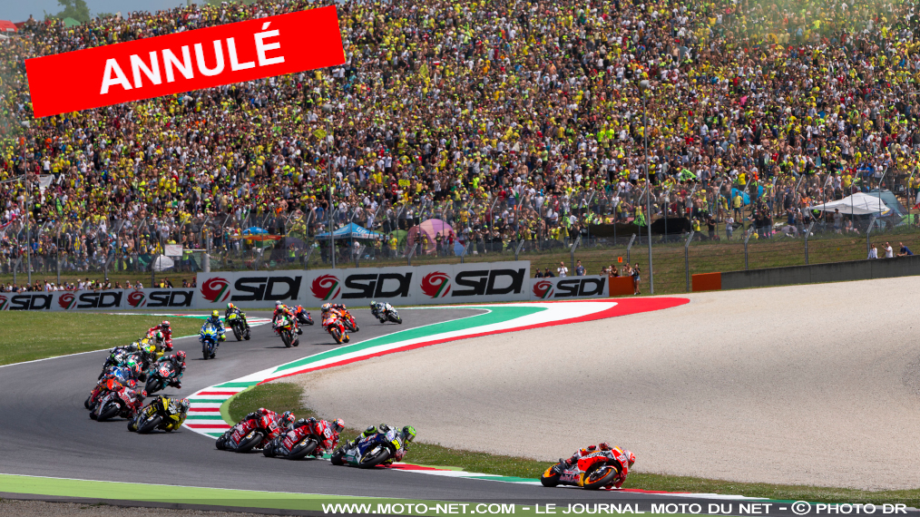 Le Grand Prix d'Italie MotoGP est officiellement annulé