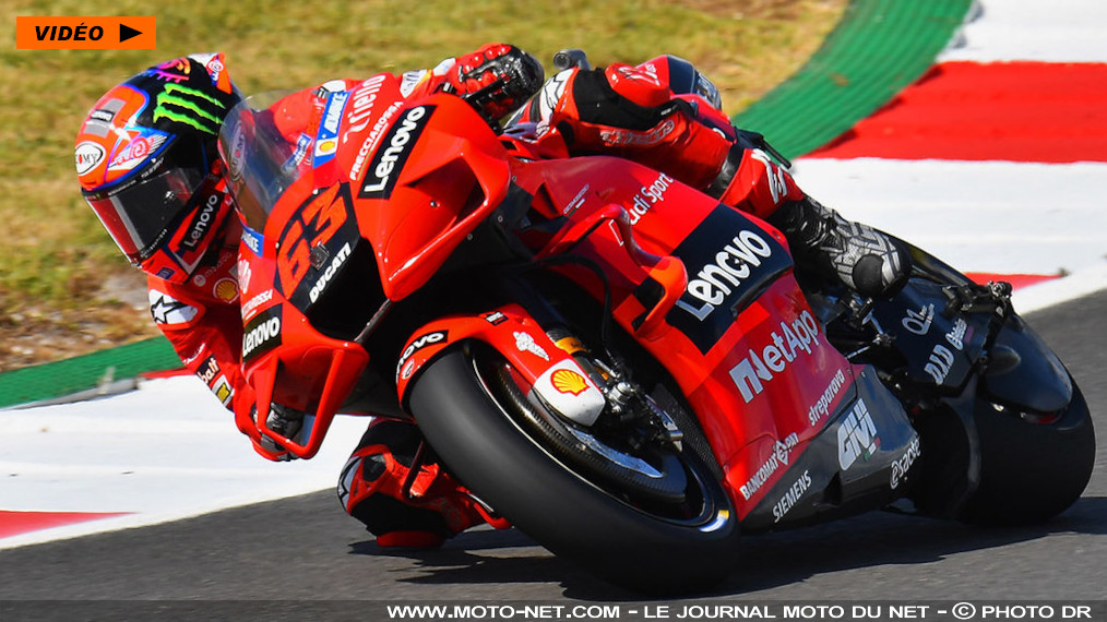 GP du Portugal FP2 : Bagnaia prend le commandement devant Quartararo