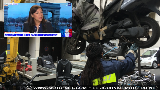 Anne Hidalgo veut faire payer le stationnement moto à Paris