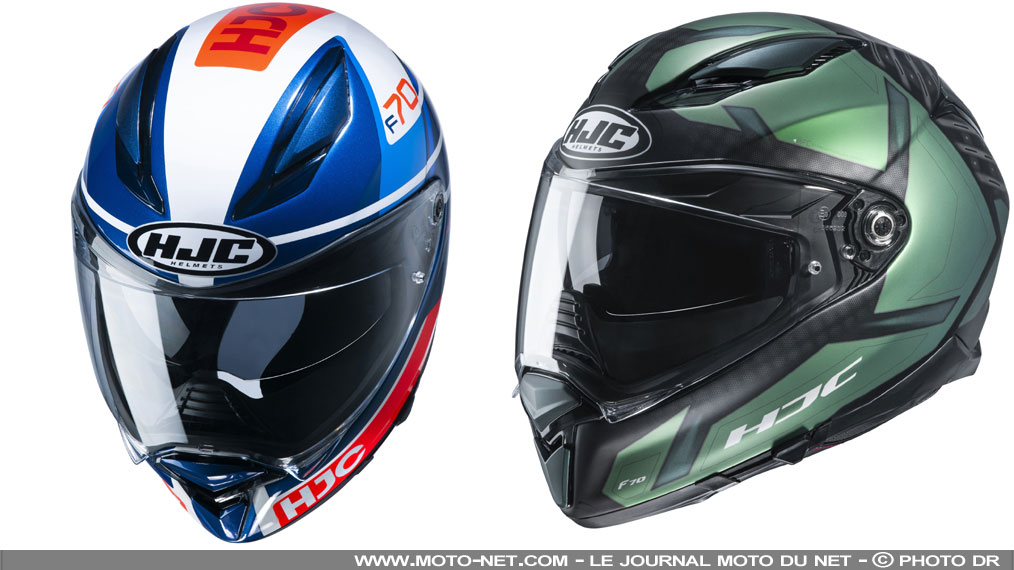 Deux nouvelles décorations pour le casque moto F70