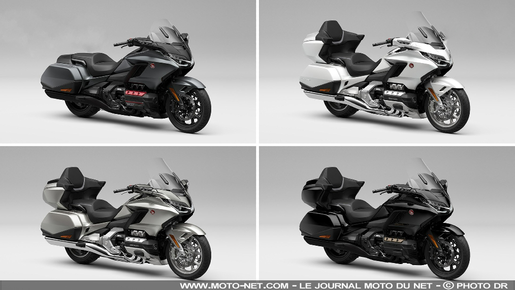 Nouveaux coloris et indicateur de pression pour les Goldwing