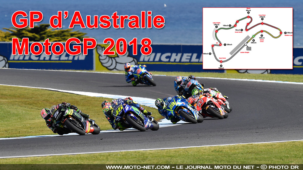 Horaires et enjeux du Grand Prix d'Australie MotoGP 2018