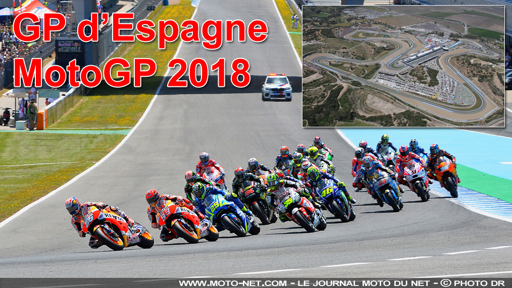 Horaires du GP d'Espagne MotoGP 2018 à Jerez