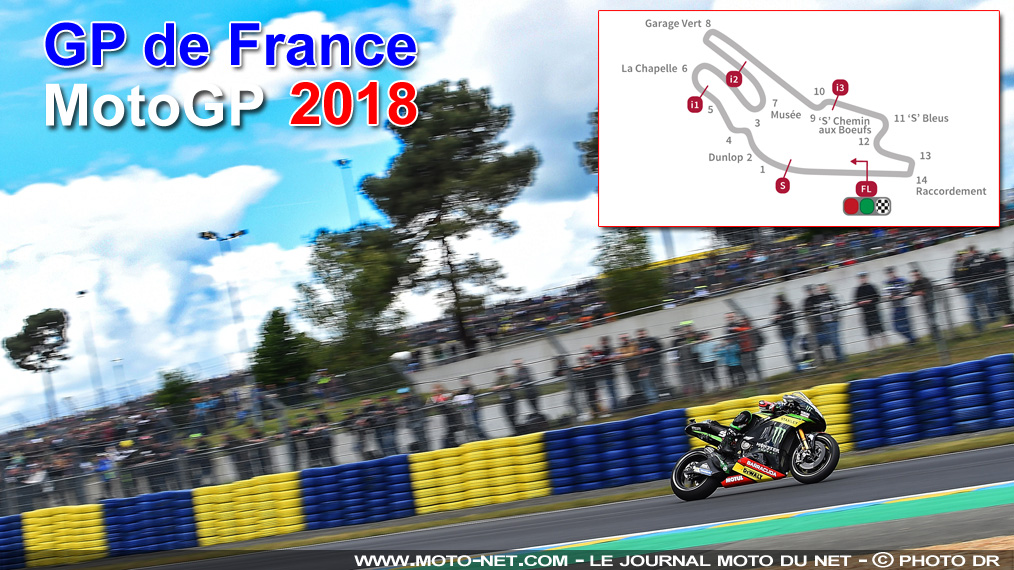 Horaires du GP de France MotoGP 2018 au Mans