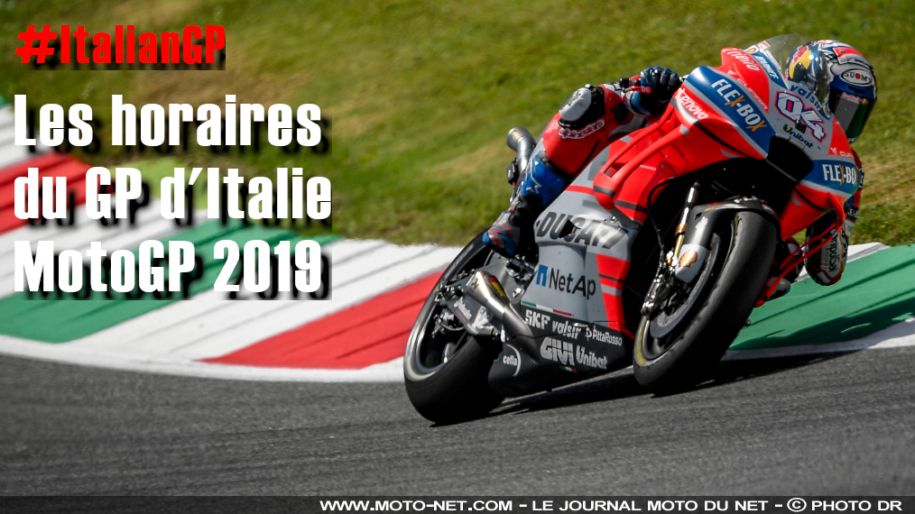 Horaires du GP d'Italie MotoGP 2019 au Mugello