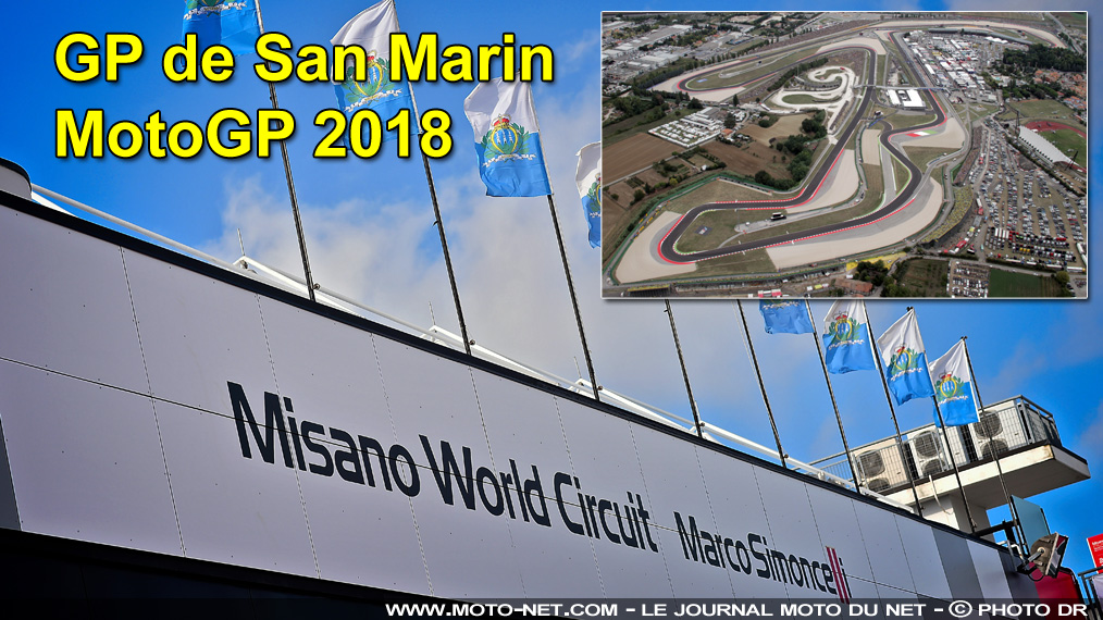Horaires et enjeux du GP de San Marin MotoGP 2018