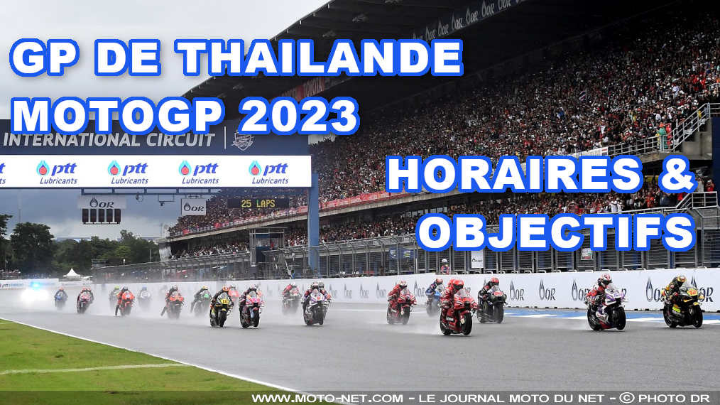 Horaires et enjeux du GP de Thaïlande MotoGP 2023
