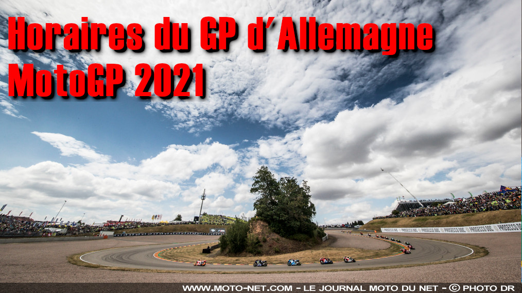 Horaires du GP d'Allemagne MotoGP 2021 au Sachsenring