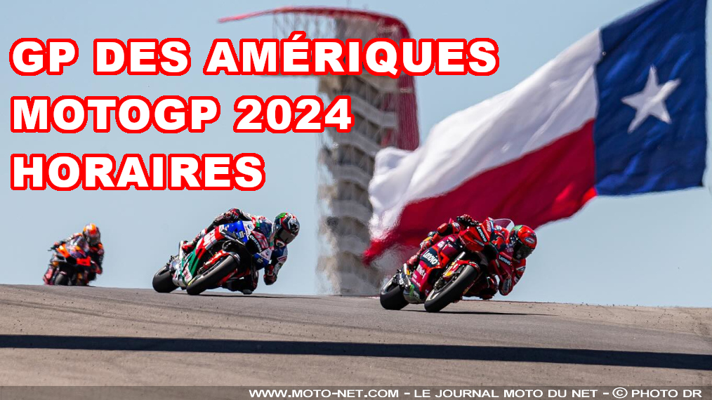 Horaires du Grand Prix des Amériques MotoGP 2024