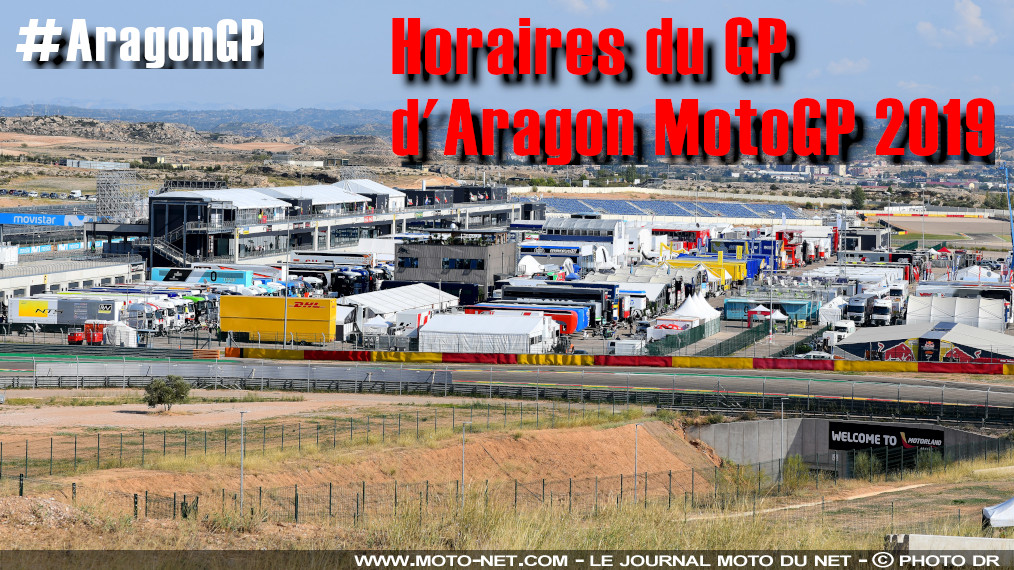 Horaires et enjeux du GP d'Aragon MotoGP 2019