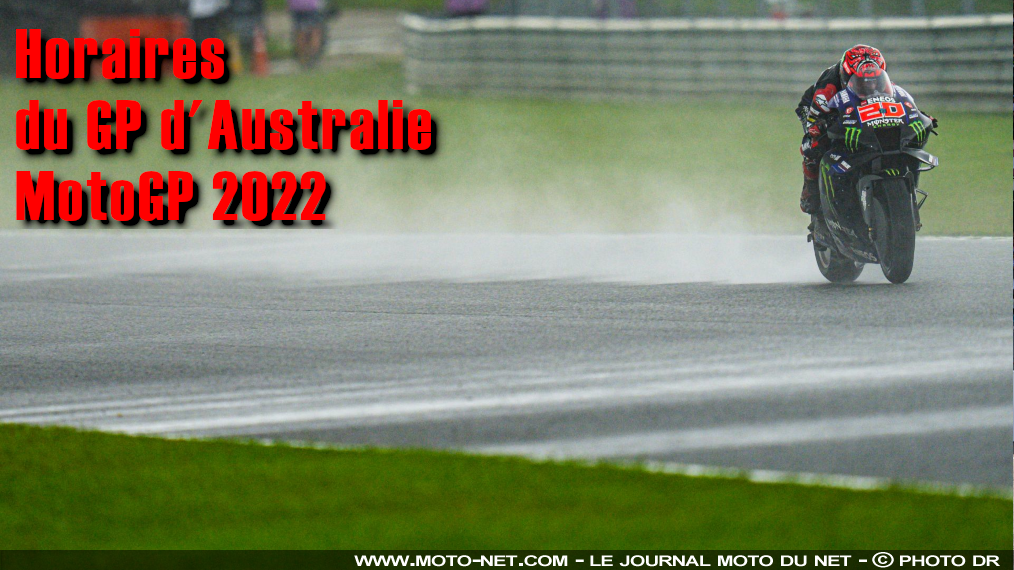 Horaires et enjeux du Grand Prix d'Australie MotoGP 2022