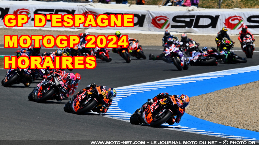 Horaires du Grand Prix d'Espagne MotoGP 2024