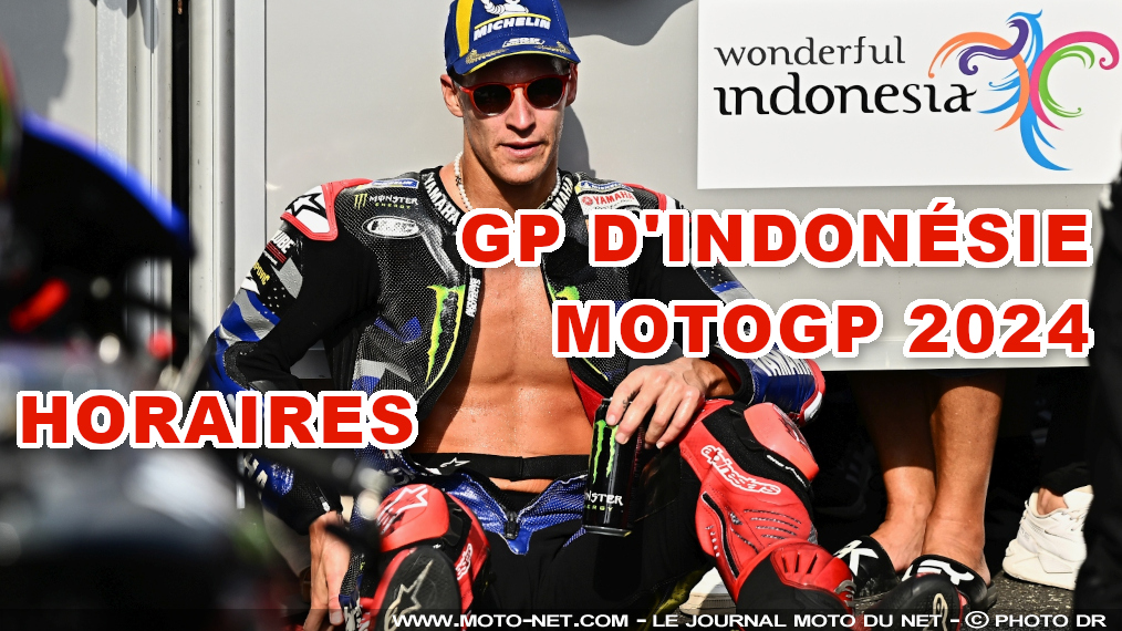 Horaires du Grand Prix d'Indonésie MotoGP 2024