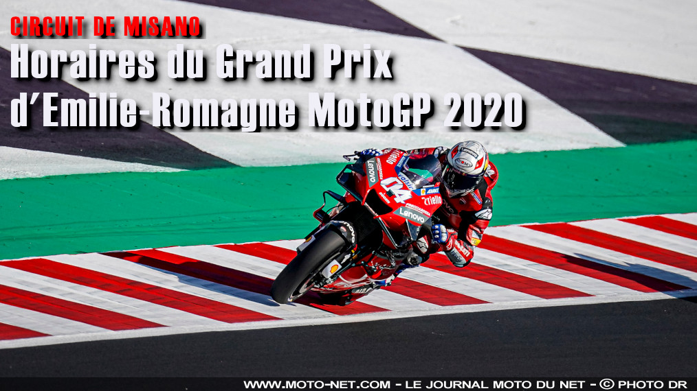 Horaires et objectifs du Grand Prix d'Émilie-Romagne MotoGP 2020