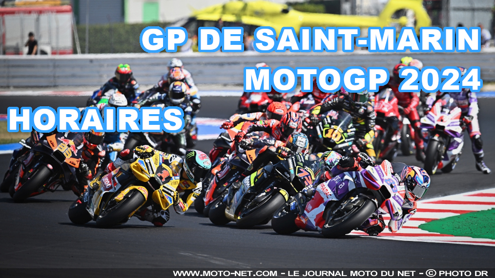 Horaires du Grand Prix de Saint-Marin MotoGP 2024