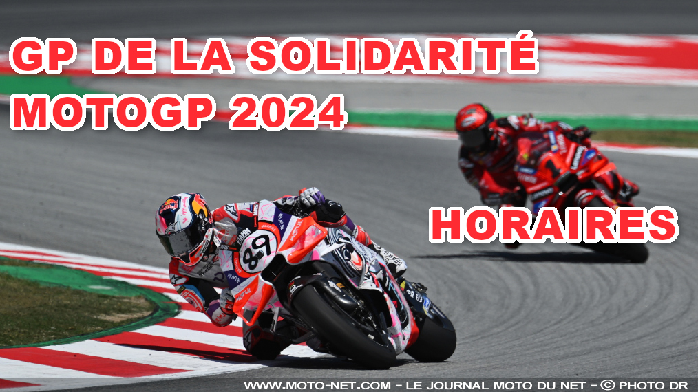 Horaires du Grand Prix de la solidarité de Barcelone MotoGP 2024