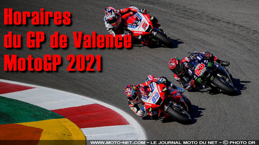 Horaires du GP de Valence MotoGP 2021 