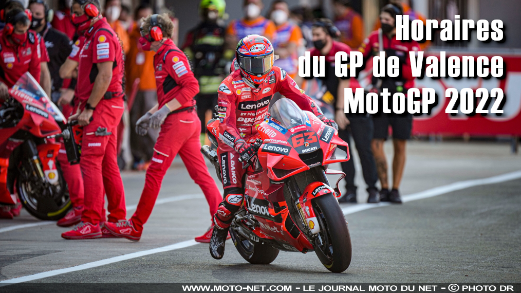 Horaires du GP de Valence MotoGP 2022