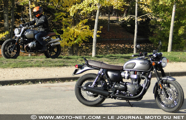  Duel nineT Scrambler Vs T120 Black : t'as le look bobo !