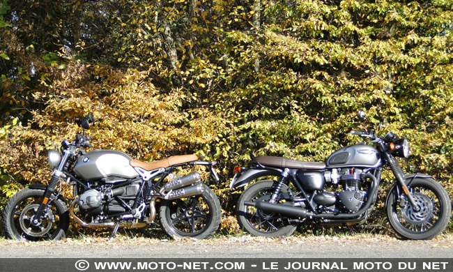  Duel nineT Scrambler Vs T120 Black : t'as le look bobo !